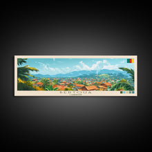 Load image into Gallery viewer, Bertoua, Cameroon Travel Poster Panoramic Canvas Print, Bertoua, Cameroon Painting, Cameroon Art, Bertoua Travel Art, Guest Room Painting