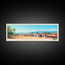 Carregar imagem no visualizador da galeria, Cabinda, Angola Panoramic Travel Poster Canvas Print, Cabinda, Angola Painting, Angola Art, Cabinda Travel Art, Guest Room Painting