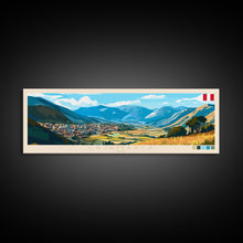 Carregar imagem no visualizador da galeria, Cajamarca, Peru Panoramic Travel Poster Canvas Print, Cajamarca, Peru Painting, Peru Art, Cajamarca Travel Art, Guest Room Painting