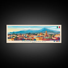 Cargar imagen en el visor de la galería, Chimalhuacan, Mexico Panoramic Travel Poster Canvas Print, Chimalhuacan, Mexico Painting, Mexico Art, Chimalhuacan Travel Art, Guest Room Painting