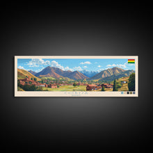 Cargar imagen en el visor de la galería, Cobija, Bolivia Panoramic Travel Poster Canvas Print, Cobija, Bolivia Painting, Bolivia Art, Cobija Travel Art, Guest Room Painting