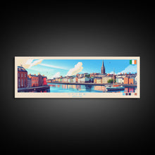 Cargar imagen en el visor de la galería, Cork, Ireland Panoramic Travel Poster Canvas Print, Cork, Ireland Painting, Ireland Art, Cork Travel Art, Living Room Painting