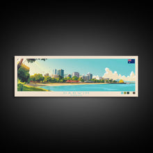 Load image into Gallery viewer, Darwin, Australia Travel Poster Panoramic Canvas Print, Darwin, Australia Painting, Australia Art, Darwin Travel Art, Guest Room Painting