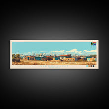 Load image into Gallery viewer, Diepsloot, South Africa Panoramic Travel Poster Canvas Print, Diepsloot, South Africa Painting, South Africa Art, Diepsloot Travel Art, Living Room Painting