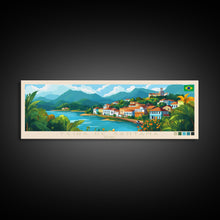 Carregar imagem no visualizador da galeria, Feira de Santana, Brazil Panoramic Travel Poster Canvas Print, Feira de Santana, Brazil Painting, Brazil Art, Feira de Santana Travel Art, Living Room Painting