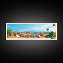 Load image into Gallery viewer, Garoua, Cameroon Travel Poster Panoramic Canvas Print, Garoua, Cameroon Painting, Cameroon Art, Garoua Travel Art, Guest Room Painting