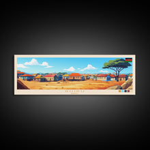 Load image into Gallery viewer, Ruiru, Kenya Panoramic Travel Poster Canvas Print, Ruiru, Kenya Painting, Kenya Art, Ruiru Travel Art, Living Room Painting