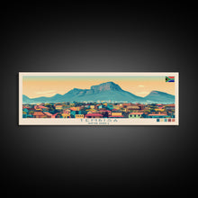 Load image into Gallery viewer, Tembisa, South Africa Panoramic Travel Poster Canvas Print, Tembisa, South Africa Painting, South Africa Art, Tembisa Travel Art, Guest Room Painting