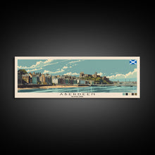 Carregar imagem no visualizador da galeria, Aberdeen, Scotland Panoramic Canvas Print, Aberdeen, Scotland Painting, Scotland Art, Aberdeen Travel Poster, Travel Art, Vacation Gift