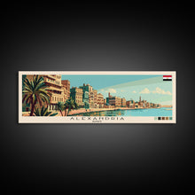 Carregar imagem no visualizador da galeria, Alexandria, Egypt Panoramic Canvas Print, Alexandria, Egypt Painting, Egypt Art, Alexandria Travel Poster, Travel Art, Guest Room Painting