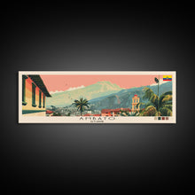 Load image into Gallery viewer, Ambato, Ecuador Panoramic Canvas Print, Ambato, Ecuador Painting, Ecuador Art, Ambato Travel Poster, Travel Art, Housewarming Gift
