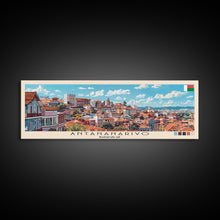 Load image into Gallery viewer, Antananarivo, Madagascar Panoramic Canvas Print, Antananarivo, Madagascar Painting, Madagascar Art, Antananarivo Travel Poster, Travel Art, Living Room Painting
