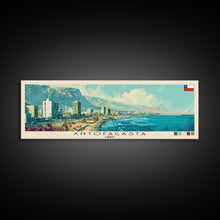 Load image into Gallery viewer, Antofagasta, Chile Panoramic Canvas Print, Antofagasta, Chile Painting, Chile Art, Antofagasta Travel Poster, Travel Art, Housewarming Gift