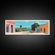 Load image into Gallery viewer, Artigas, Uruguay Panoramic Canvas Print, Artigas, Uruguay Painting, Uruguay Art, Artigas Travel Poster, Travel Art, Living Room Painting