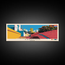 Load image into Gallery viewer, Asuncion, Paraguay Panoramic Canvas Print, Asuncion, Paraguay Painting, Paraguay Art, Asuncion Travel Poster, Travel Art, Living Room Painting