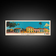 Load image into Gallery viewer, Bailundo, Angola Panoramic Canvas Print, Bailundo, Angola Painting, Angola Art, Bailundo Travel Poster, Travel Art, Vacation Gift