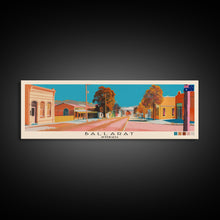 Load image into Gallery viewer, Ballarat, Australia Panoramic Canvas Print, Ballarat, Australia Painting, Australia Art, Ballarat Travel Poster, Travel Art, Housewarming Gift