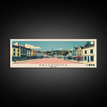 Carregar imagem no visualizador da galeria, Ballymena, Ireland Panoramic Canvas Print, Ballymena, Ireland Painting, Ireland Art, Ballymena Travel Poster, Travel Art, Guest Room Painting