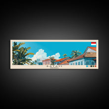 Load image into Gallery viewer, Batam, Indonesia Panoramic Canvas Print, Batam, Indonesia Painting, Indonesia Art, Batam Travel Poster, Travel Art, Vacation Gift