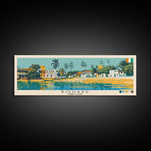 Load image into Gallery viewer, Bouake, Ivory Coast Panoramic Canvas Print, Bouake, Ivory Coast Painting, Ivory Coast Art, Bouake Travel Poster, Travel Art, Guest Room Painting