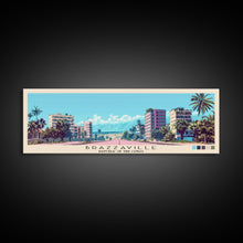 Load image into Gallery viewer, Brazzaville, Republic of the Congo Panoramic Canvas Print, Brazzaville, Republic of the Congo Painting, Republic of the Congo Art, Brazzaville Travel Poster, Travel Art, Guest Room Painting