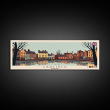 Carregar imagem no visualizador da galeria, Carlisle, England Panoramic Canvas Print, Carlisle, England Painting, England Art, Carlisle Travel Poster, Travel Art, Vacation Gift