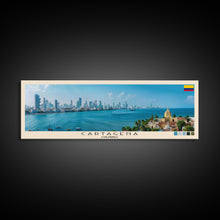 Cargar imagen en el visor de la galería, Cartagena, Colombia Panoramic Canvas Print, Cartagena, Colombia Painting, Colombia Art, Cartagena Travel Poster, Travel Art, Housewarming Gift