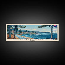 Cargar imagen en el visor de la galería, Central Coast, Australia Panoramic Canvas Print, Central Coast, Australia Painting, Australia Art, Central Coast Travel Poster, Travel Art, Vacation Gift