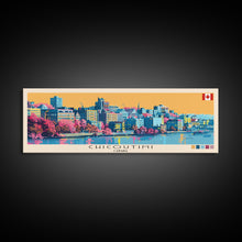Cargar imagen en el visor de la galería, Chicoutimi, Canada Panoramic Canvas Print, Chicoutimi, Canada Painting, Canada Art, Chicoutimi Travel Poster, Travel Art, Guest Room Painting