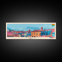 Load image into Gallery viewer, Cobija, Bolivia Panoramic Canvas Print, Cobija, Bolivia Painting, Bolivia Art, Cobija Travel Poster, Travel Art, Vacation Gift
