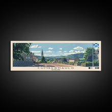 Load image into Gallery viewer, Cumbernauld, Scotland Panoramic Canvas Print, Cumbernauld, Scotland Painting, Scotland Art, Cumbernauld Travel Poster, Travel Art, Housewarming Gift