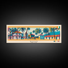 Load image into Gallery viewer, Divo, Ivory Coast Panoramic Canvas Print, Divo, Ivory Coast Painting, Ivory Coast Art, Divo Travel Poster, Travel Art, Living Room Painting