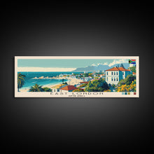 Load image into Gallery viewer, East London, South Africa Panoramic Canvas Print, East London, South Africa Painting, South Africa Art, East London Travel Poster, Travel Art, Guest Room Painting