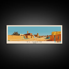 Load image into Gallery viewer, El-Obeid, Sudan Panoramic Canvas Print, El-Obeid, Sudan Painting, Sudan Art, El-Obeid Travel Poster, Travel Art, Vacation Gift