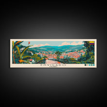 Load image into Gallery viewer, Envigado, Colombia Panoramic Canvas Print, Envigado, Colombia Painting, Colombia Art, Envigado Travel Poster, Travel Art, Guest Room Painting