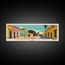 Carregar imagem no visualizador da galeria, Fernando de la Mora, Paraguay Panoramic Canvas Print, Fernando de la Mora, Paraguay Painting, Paraguay Art, Fernando de la Mora Travel Poster, Travel Art, Guest Room Painting