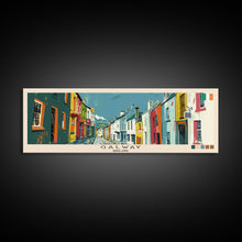 Carregar imagem no visualizador da galeria, Galway, Ireland Panoramic Canvas Print, Galway, Ireland Painting, Ireland Art, Galway Travel Poster, Travel Art, Housewarming Gift