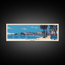 Load image into Gallery viewer, Geelong, Australia Panoramic Canvas Print, Geelong, Australia Painting, Australia Art, Geelong Travel Poster, Travel Art, Guest Room Painting