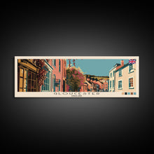 Carregar imagem no visualizador da galeria, Gloucester, England Panoramic Canvas Print, Gloucester, England Painting, England Art, Gloucester Travel Poster, Travel Art, Guest Room Painting