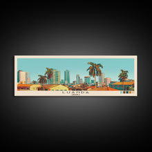 Load image into Gallery viewer, Luanda, Angola Panoramic Canvas Print, Luanda, Angola Painting, Angola Art, Luanda Travel Poster, Travel Art, Vacation Gift