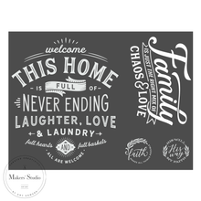 Carregar imagem no visualizador da galeria, Full House - Mesh Stencil 24x18