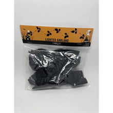 Load image into Gallery viewer, Seasonal Specialties Black Leaf Led Garland Lights Halloween Orange Lights.