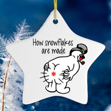 Load image into Gallery viewer, Funny Farting Snowman Ornament