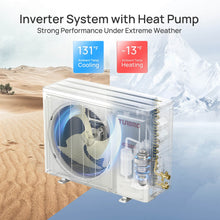 Cargar imagen en el visor de la galería, Greenland 18,000 BTU WiFi Ductless Mini Split AC with Heat Pump (R454B Refrigerant)
