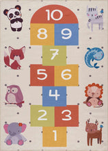 Cargar imagen en el visor de la galería, Colorful Hopscotch Washable Kids Rug
