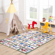 Load image into Gallery viewer, Osric Colorful Alphabet Washable Kids Rug - Clearance