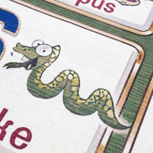 Load image into Gallery viewer, Osric Colorful Alphabet Washable Kids Rug - Clearance