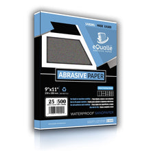 Carregar imagem no visualizador da galeria, 500 Grit Sandpaper Sheets – 25 Pack, 9x11 in, Wet or Dry Use