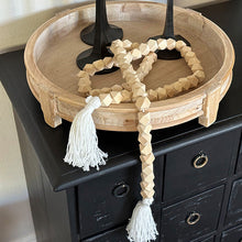 Load image into Gallery viewer, Bohemian Geometric Wood Garland with Tassels