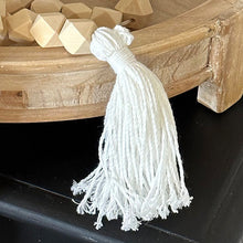 Load image into Gallery viewer, Bohemian Geometric Wood Garland with Tassels
